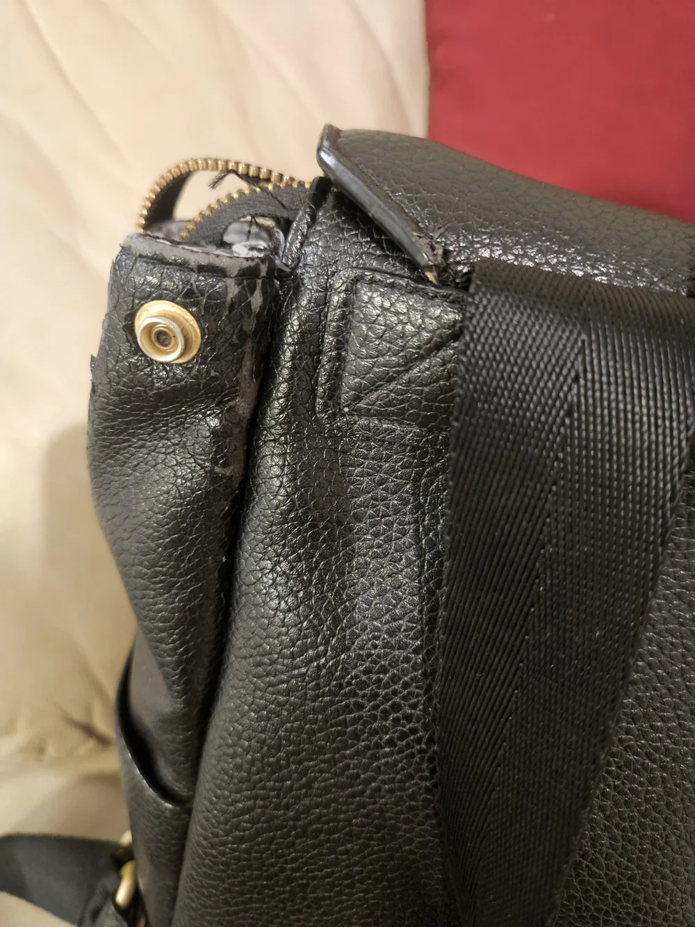 Freshly Picked Vegan Leather Diaper Bag; Small.